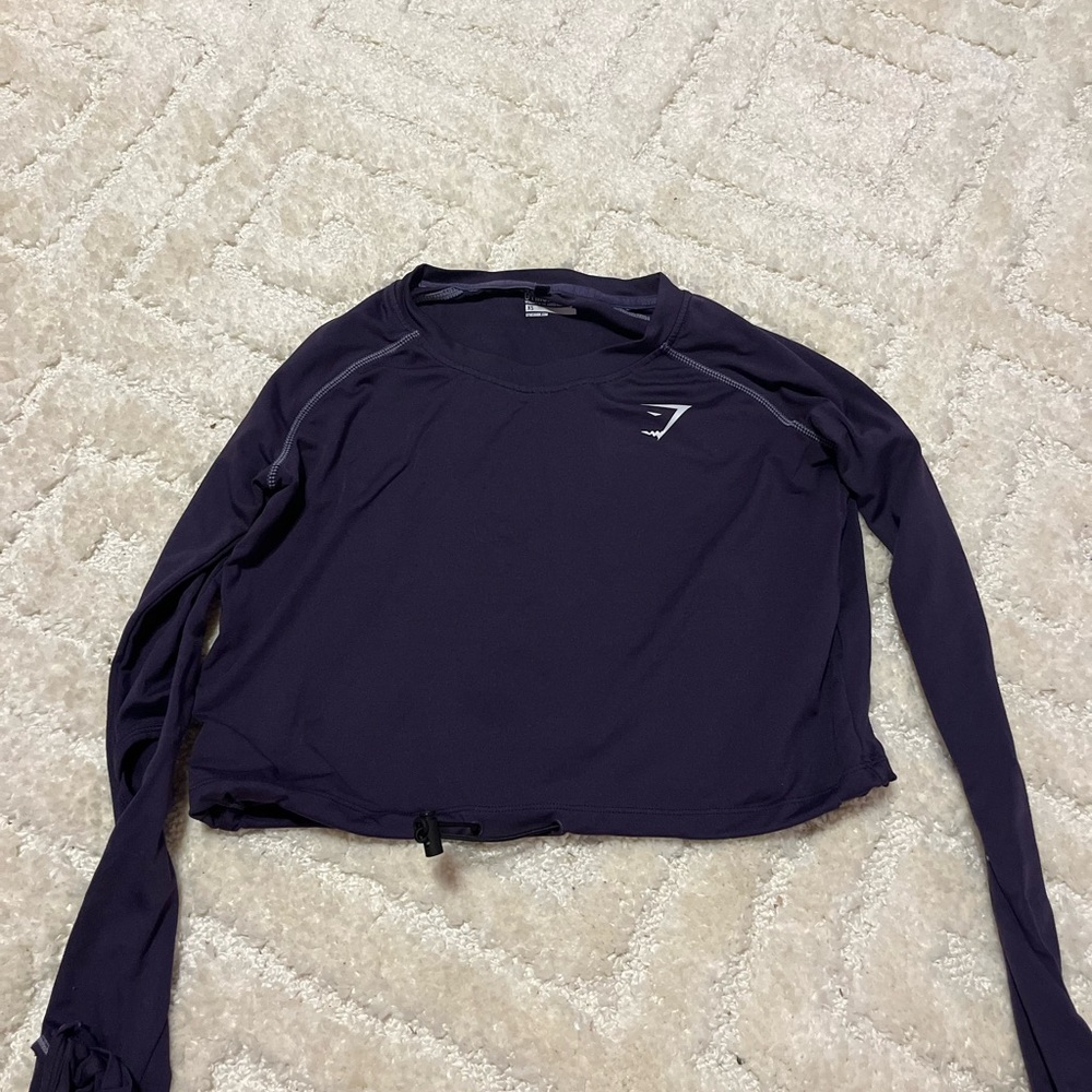 Gymshark Women's Dark Purple Long Sleeve Tee